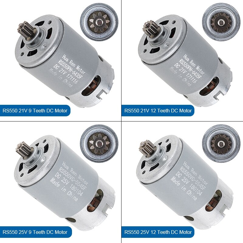 RS550 19500 RPM DC Motor- mit zwei-Geschwindigkeit 11 Zähne und hoch Drehmoment Ausrüstung Kasten Pro elektrisch Bohren/Schraubendreher