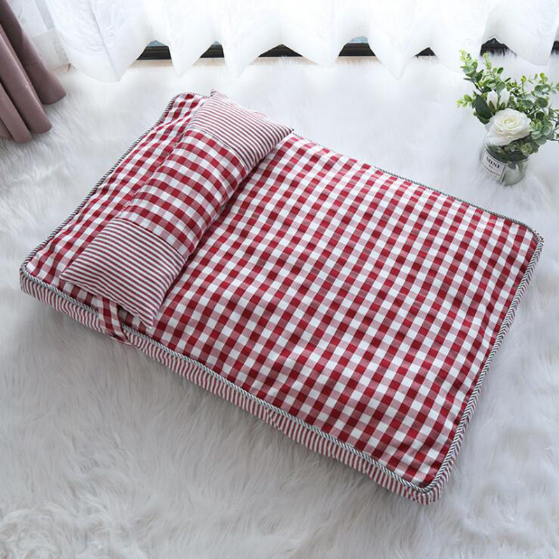 Lit en treillis doux pour animaux de compagnie, petit moyen chien, nid doux pour chiens, banc de relaxation de maison lavable toutes saisons chat chiot tapis de chenil