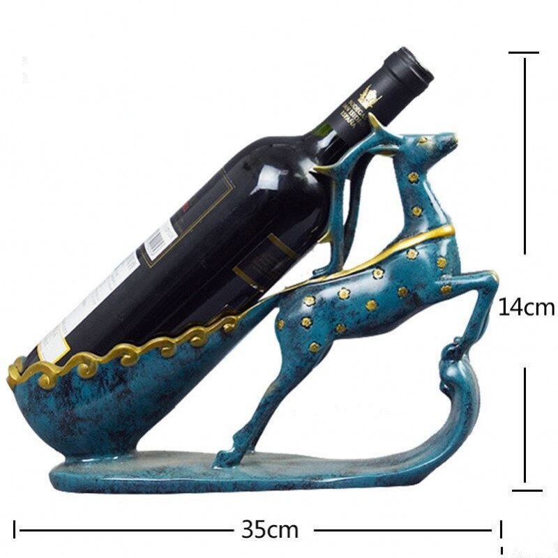 Bleu doré Cygne Vin Porte-Bouteille Champagne Cocktail Support D'étagère De Barre de Stockage De Bière Potable Ornement Artisanat Accessoires: style 7