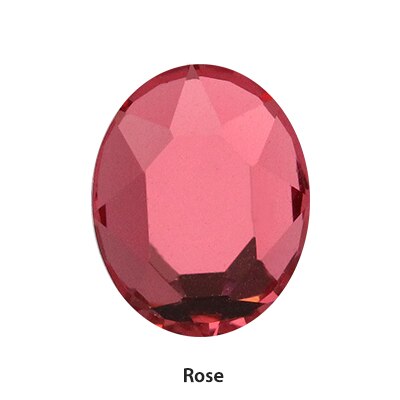 8x10mm Oval Nail Art Decorations Crystals Strass Flat Back Stones Rhinestones Applique Color Stone for Craft Dress Gymnastic Clo: Rose