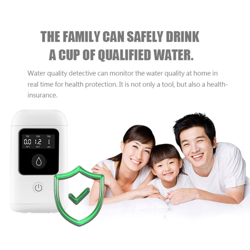3 In 1 Digital LCD High Accuracy TOC COD TDS Water Purity Tester Meter Household Travel 28TC