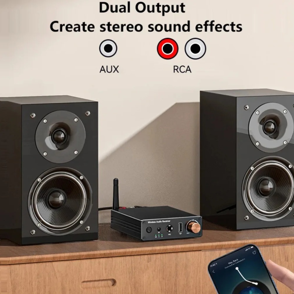 Nadajnik/Odbiornik Audio Bluetooth 6.0 - Bezprzewodowy Adapter Audio 6,5mm do Samochodu