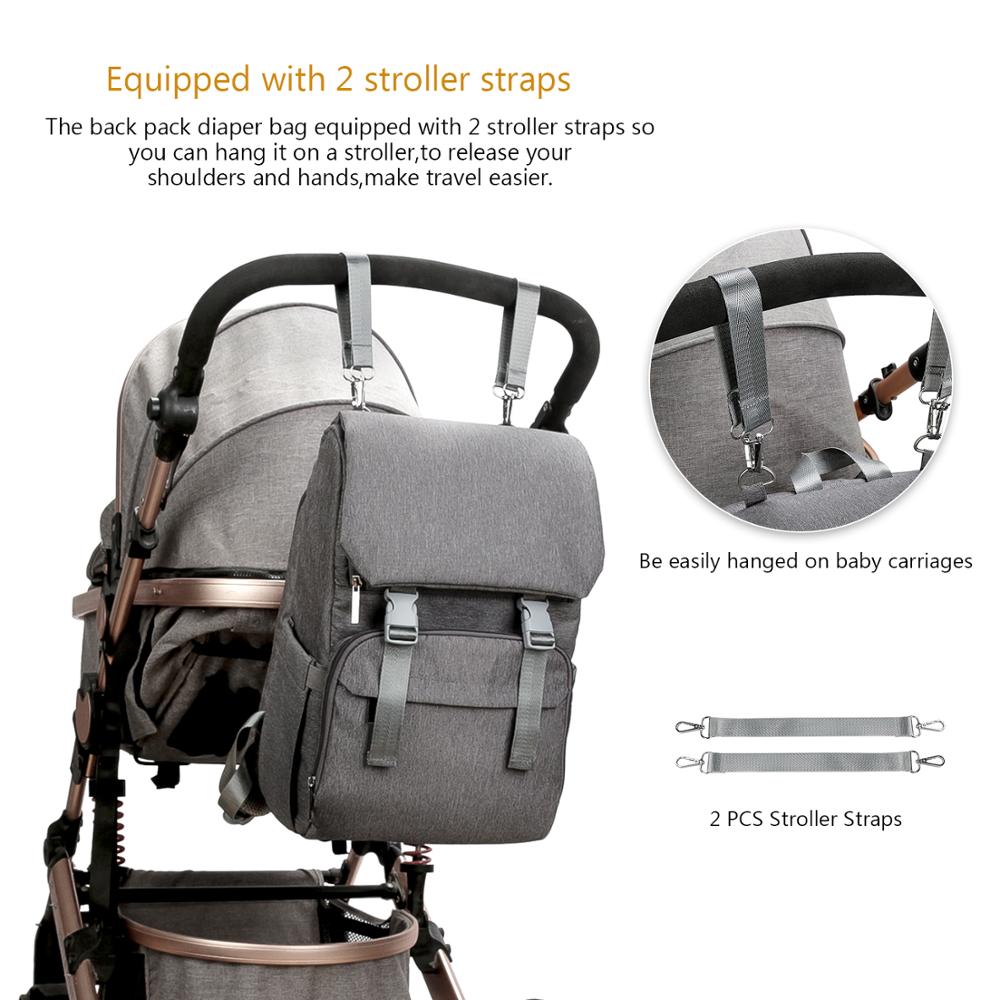 Sac à couches imperméable Oxford | Sac à dos de voyage de grande capacité, sac de maternité pour bébé, sac à dos pour maman et papa avec chargeur USB,