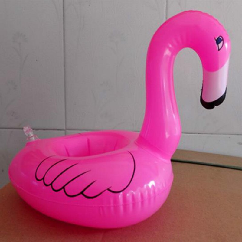 1 Piece Mini Flamingo Floating Inflatable Drink Can Cell Phone Holder Stand Pool Toys Event & Party Supplies