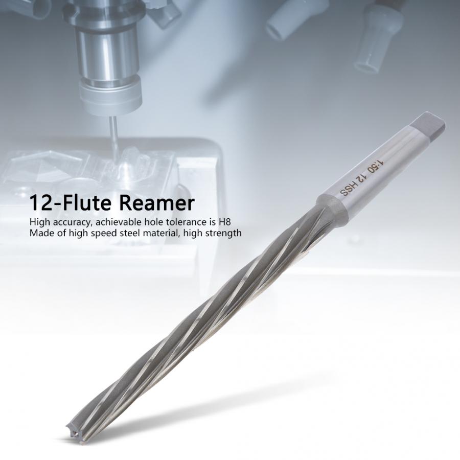 Spiral Reamer Cone WALFRONT - 12-Ura HSS - Taper Shank