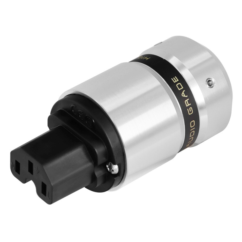 Hi-End Gold Plated Schuko Power plug IEC Connector for DIY Mains power cable: female plug