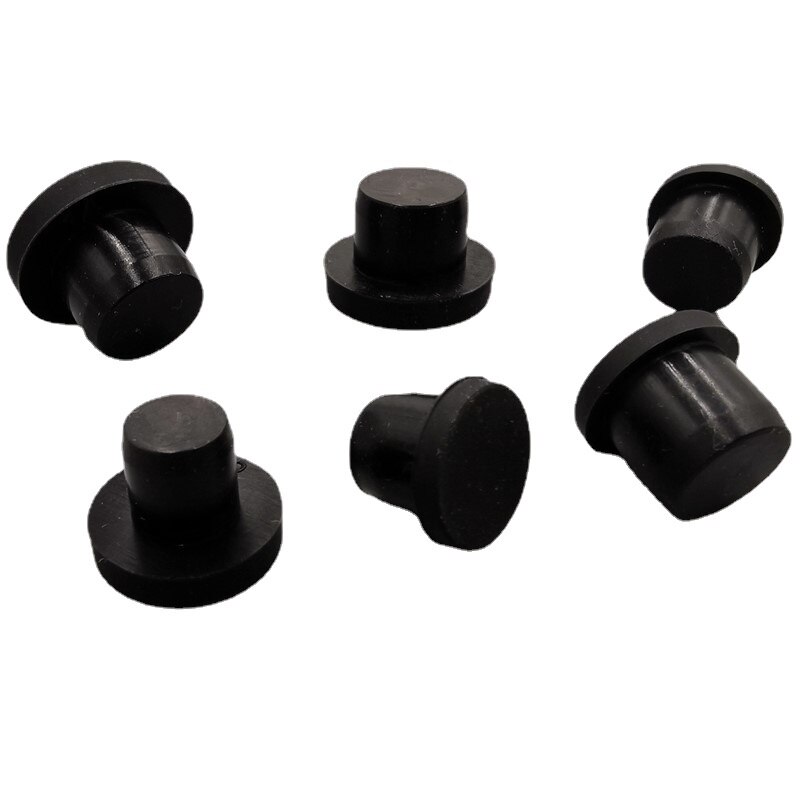 Round Solid Rubber Seal Hole Plugs High Temperature Resistance T Type Silicone Hole Caps Dust-proof Gasket Blanking End Caps