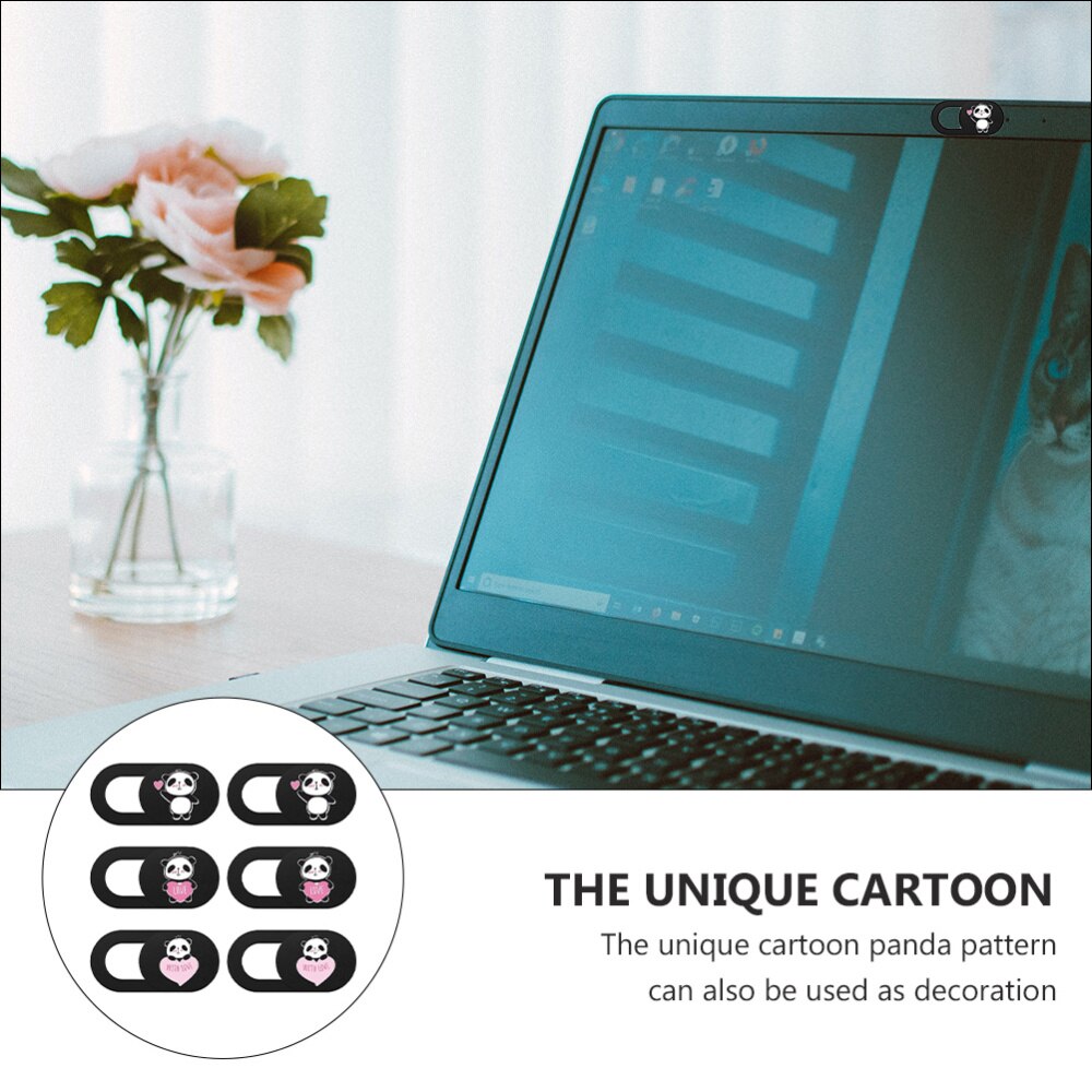 6PCS Web Camera Cover for Tablet Laptop Pattern Privacy Protection Cover