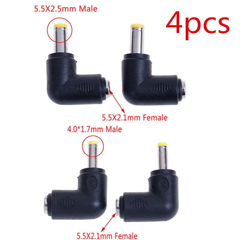 DC Power Connectors Pin 2.1x5.5mm Female Plug Jack + Male Plug Jack Socket Adapter PCB Mount DIY Adapter Connectors 2.1X5.5mm: 4xFemale and male