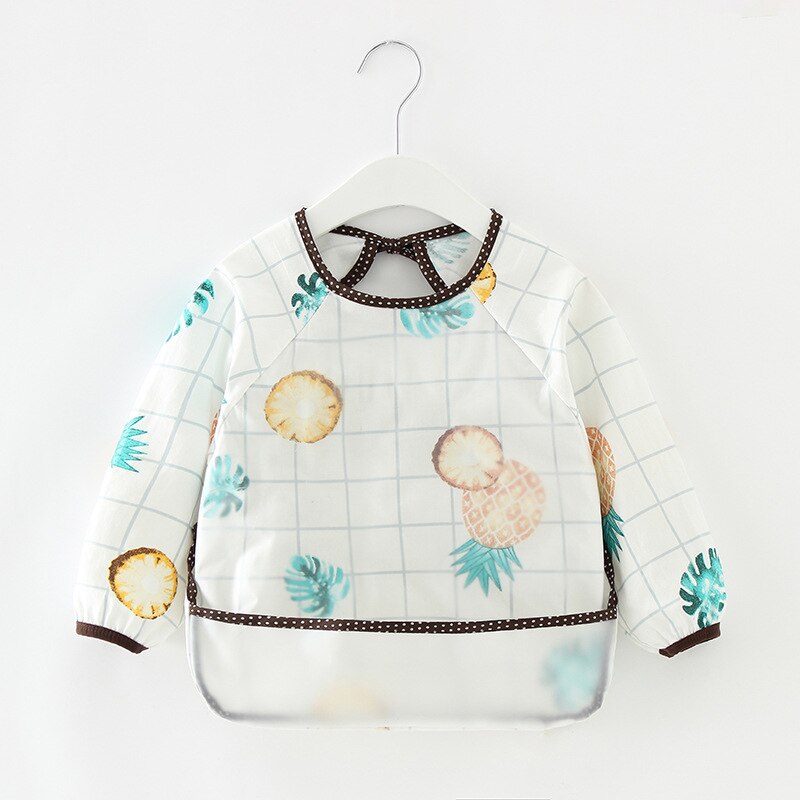 niemowlę Fartuch Bandana Bebes śliniaczki niemowlę śliniaczki wodoodporny dziecko jedzenie odzież dzieci's długo rękawy karmienie bluza śliniaczek: 3