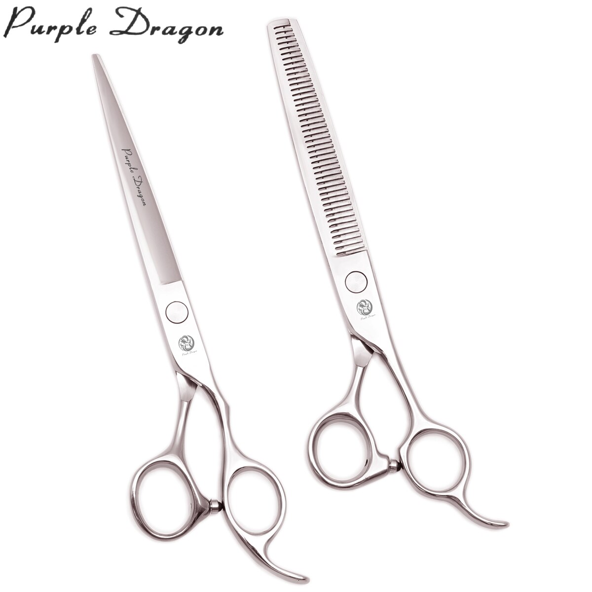 Pet Scissors 7.5" Purple Dragon 1106# Japan Stainless Animal Thinning Shears Groomer Scissors Dog Grooming Scissors