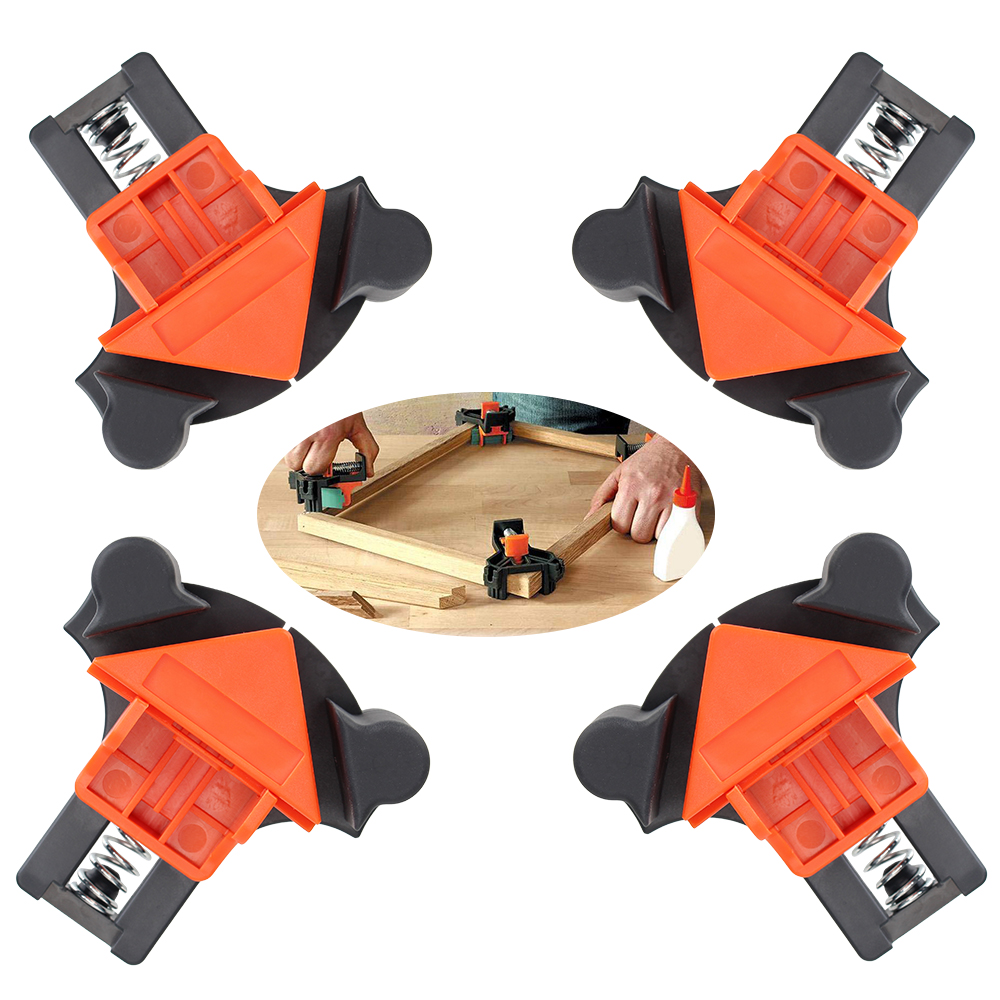 DIY Corner Fixture Mate Right Angle Clamp Picture Frame Corner Clip 60/90/120 Degree Woodworking Clamp Hand Fixing Clips