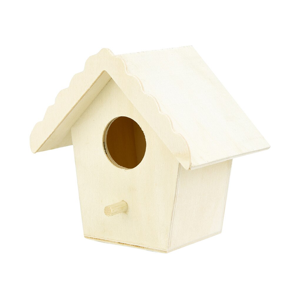 Nest Huis Vogel Dox Houten Vogel Huis Nest Huis Houten Vogel Huis Creatieve Muur Gemonteerde Outdoor Vogelhuisje Houten Doos 1Pc