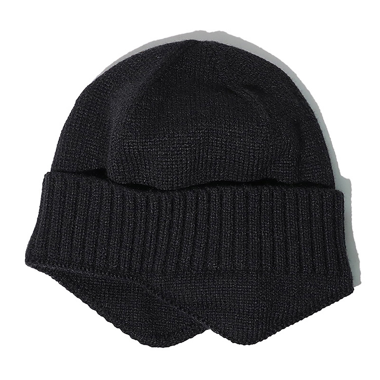 Men Acrylic Knitted Winter Hat Beanie Hats for Women Thick Warm Beanies Male Skullcap Knit Bonnet Gorro Unisex: Black
