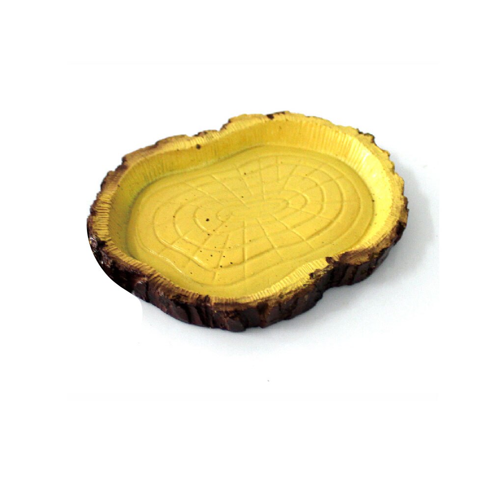 OIIBO Chameleon Feeding Bowl, Resin Vine Reptile Feeder