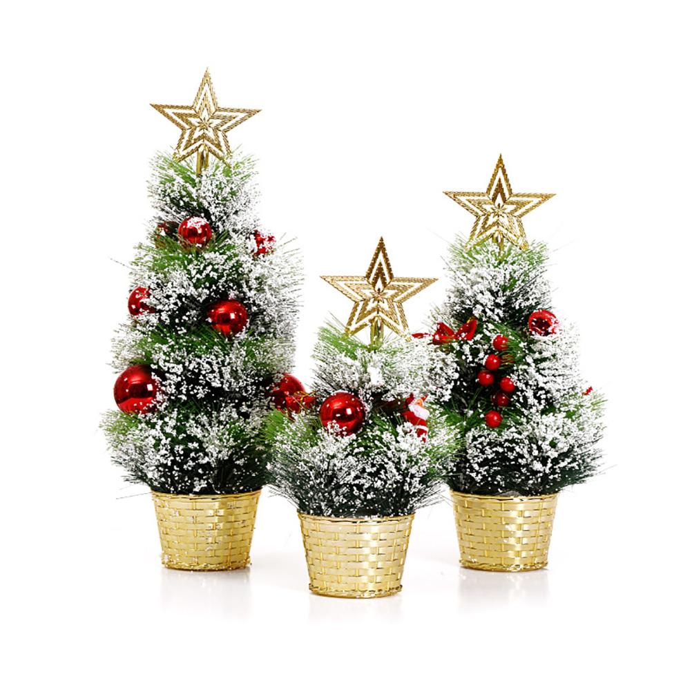 Mini Kerstboom Desktop Xmas Decoraties Kunstmatige Tafel Top Bomen Tafelblad Decor Kerstboom Ornamenten