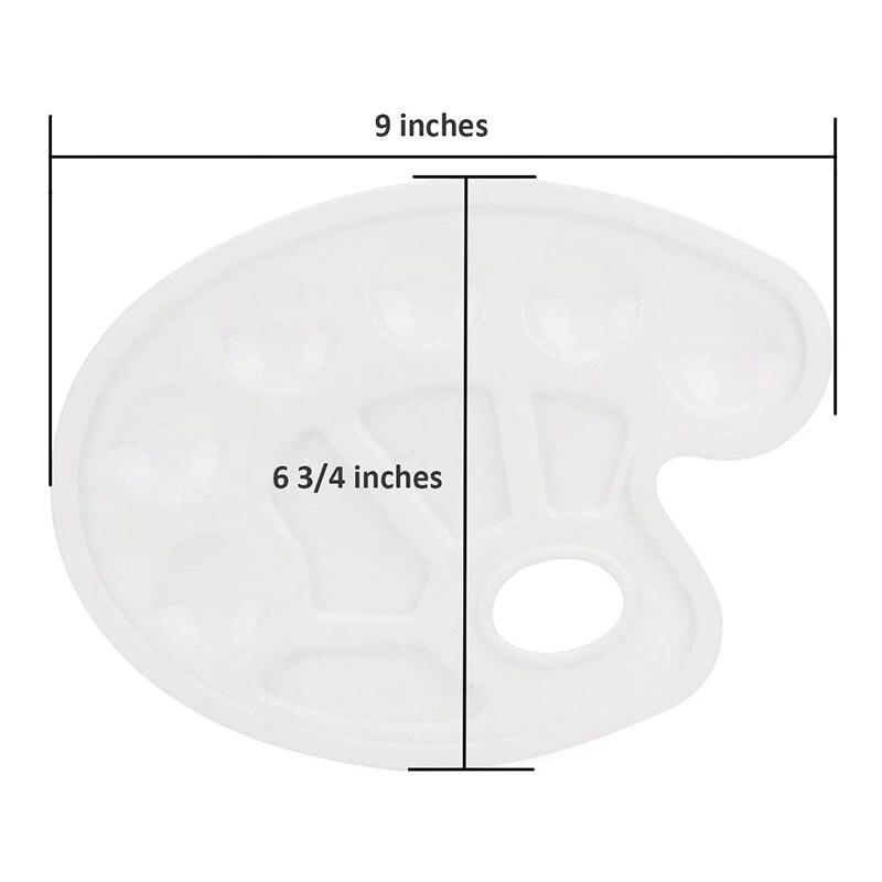 15Pcs Verf Lade Paletten Met Tien-Goed Duim Gat-Art Palet Voor Acryl Schilderen Penselen Verf lade Paletten