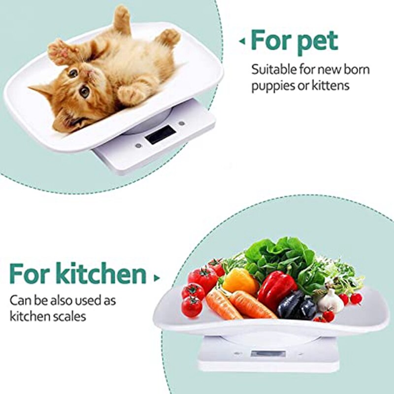 Digital Pet Scale LCD Electronic Weighing Scale Kitchen Food Scale Mini Precision Grams Weight Balance Scale