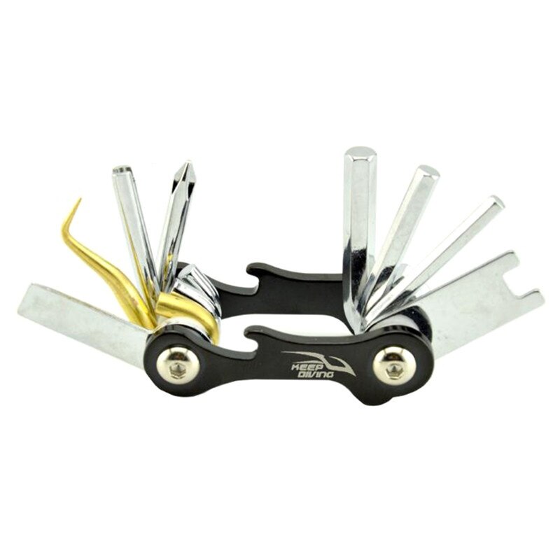 13 in duik o-ring schroevendraaier multitool sleutel voor het repareren en afstellen 1 duikregelaars: B