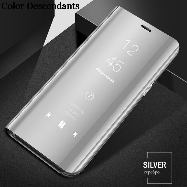 Coque à rabat magnétique en cuir pour Samsung Galaxy S8 + Plus, pour modèles SM-G955F, G955, SC-03J, SCV35: S8 / silver