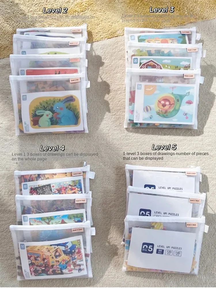 Spielzeug-Aufbewahrungstasche, Kinderbausteine, kleine Spielzeuge, spezielle Sortierbeutel, transparentes Netz, Blick, Reißverschluss, Netztasche, Organizer
