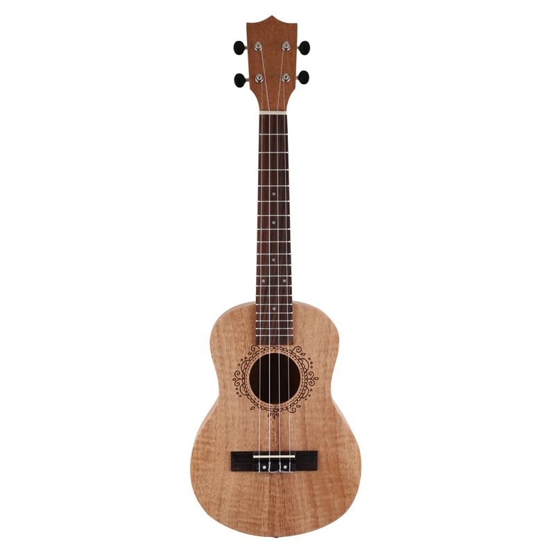 26 Polegada portátil okoume madeira ukulele 18 traste tenor ukulele acústico corte de madeira cor guitarra mogno apto para iniciante ukulele
