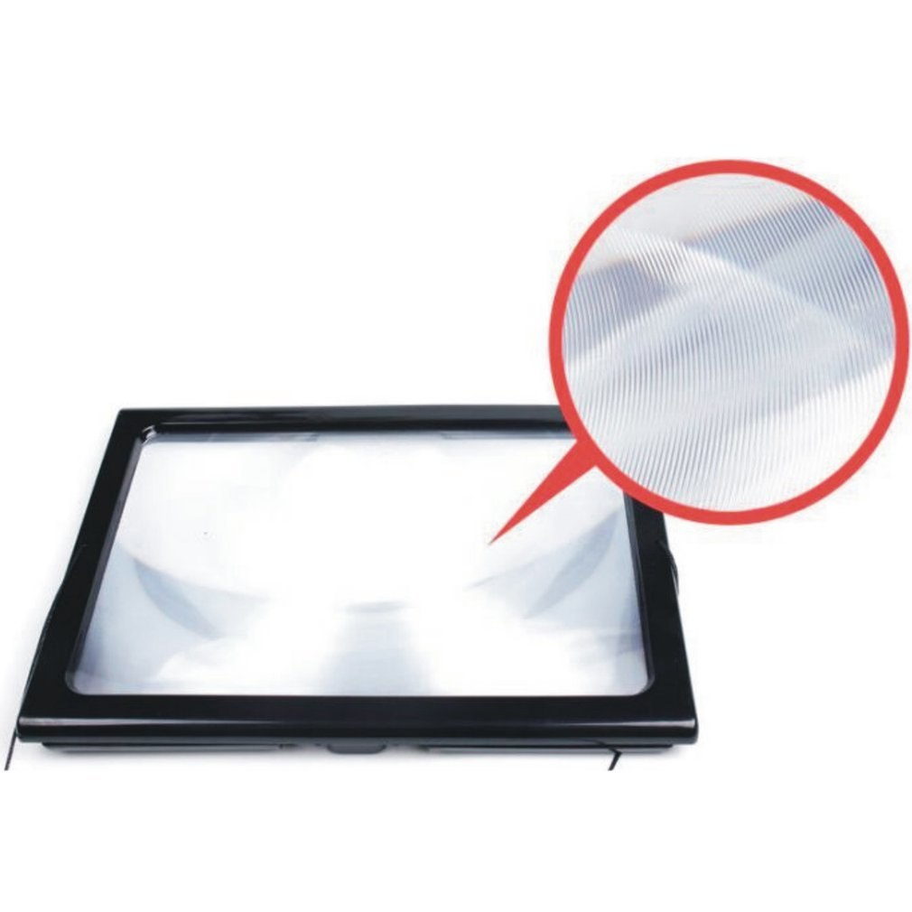 A4 Full Page Large 3X Table Hands Free Desk Foldable Magnifying Glass Magnifier for Reading Sewing Knitting Reading Glass