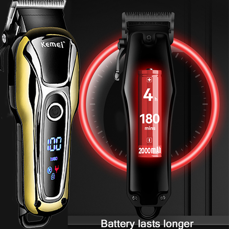 #39 hårklippare elektrisk hårtrimmer för män hårklippare sladdlös klippare led display trådlös hårklippare 5