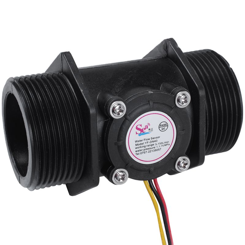 Dn40 1.5 Inch Turbine Flowmeter Water Flow Sensor Flow Meter Flow Rate Control 5~150L/Min