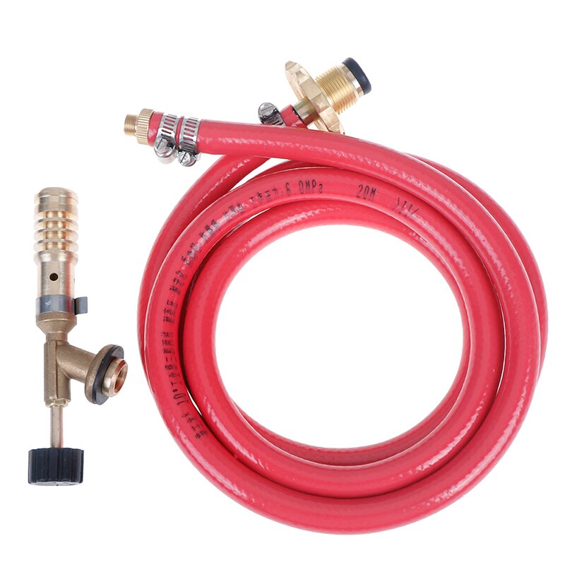 1 Set Gas Self Ignition Plumbing Turbo Torch With Hose Solder Propane Welding Kit