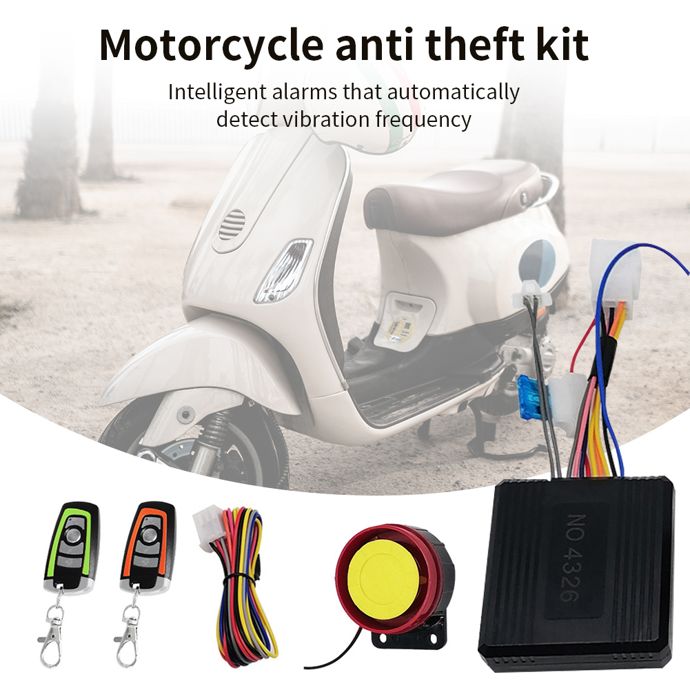 Zestaw antykradzieżowy robić motocykla 12V, jednokierunkowy inwalidzujący motocykl, urządzenie odblokowujące motocykl, bezkluczykowy system alarmowy z syreną.