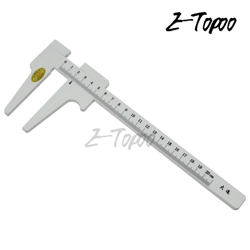 0-200mm korea caliper Plastic Vernier Caliper Rule Gauge Micrometer school thickness gauge measuring tools