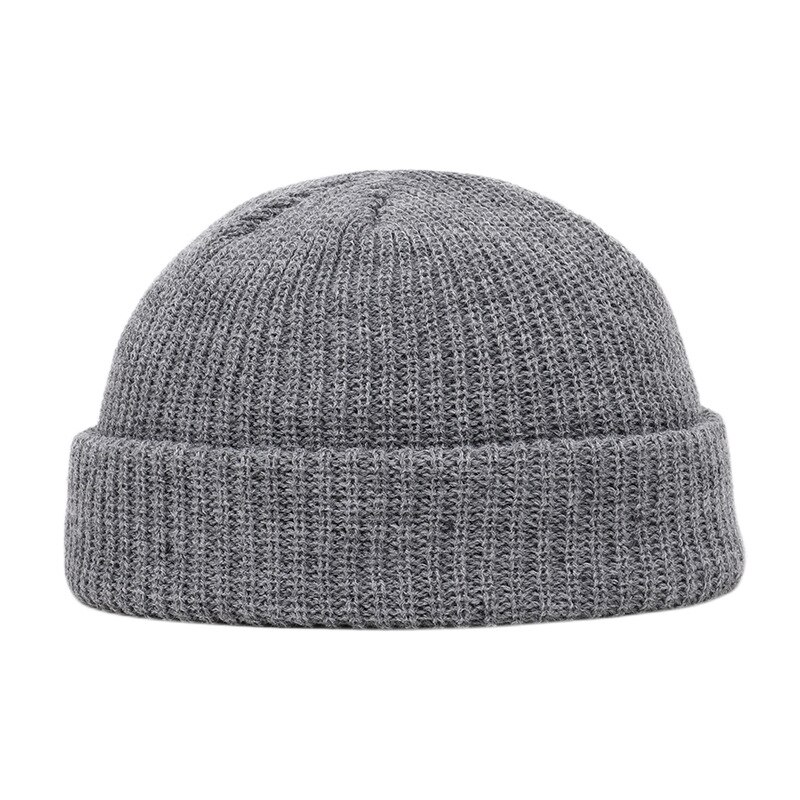 11 Stijlen Gebreide Hoeden Voor Vrouwen Gildkruid Mannen Beanie Hat Winter Retro Brimless Baggy Meloen Zachte Cap Mutsen Hoeden Voor mannen: Donkergrijs