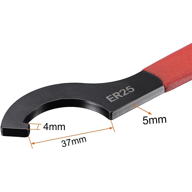 Llave de Gancho ER25 ER32 ER40, mandril para herramienta de fresado NC, herramientas de torno, tuerca de sujeción, llave inglesa de acero de alto carbono