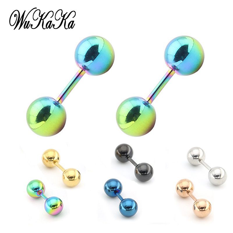 Wukaka Round Men Jewelry Stainless Steel Men Earring For Men Boy Price