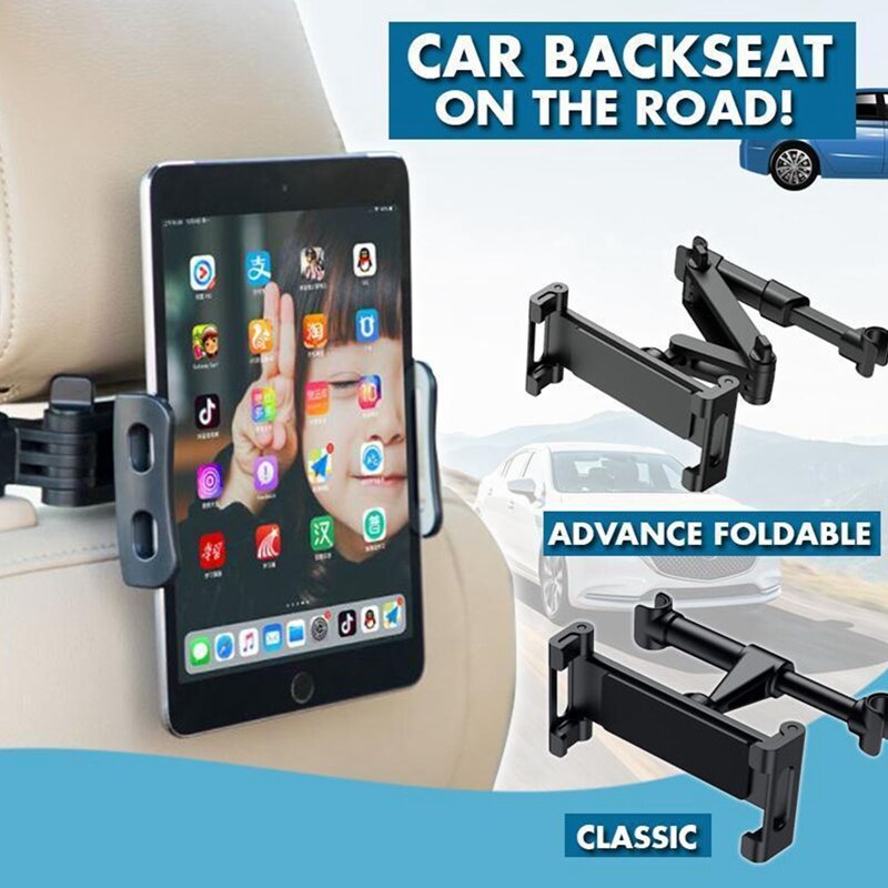 Verstelbare Auto Back Seat Hoofdsteun Telefoon Houder Achterbank Mount Ipad Stand Tablet Pc Beugel Universeel Voor Ipad Telefoons