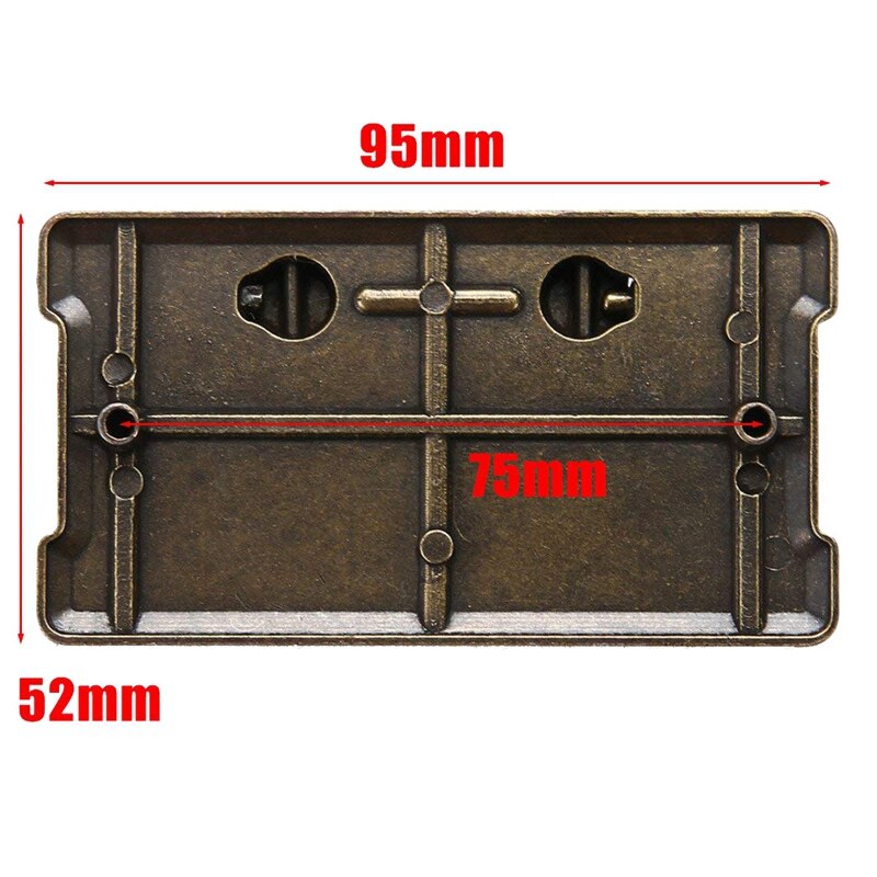 4 stuks antieke bronzen laderinggrepen, decoratie voor kastdeuren en meubels