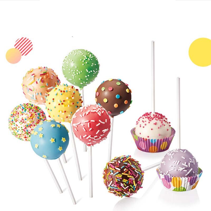 1pc 12 huller chokoladekugle cupcake kage slik maker gør-det-selv bageværktøj silikonepop slikkepind form stavbakke kageform