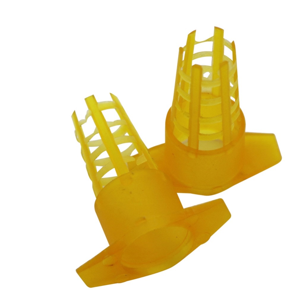 20 Stuks Plastic Bijenkoningin Kooi Beschermkap Celkooien Beschermer Bijen Gereedschap Bijenteelt Apparatuur