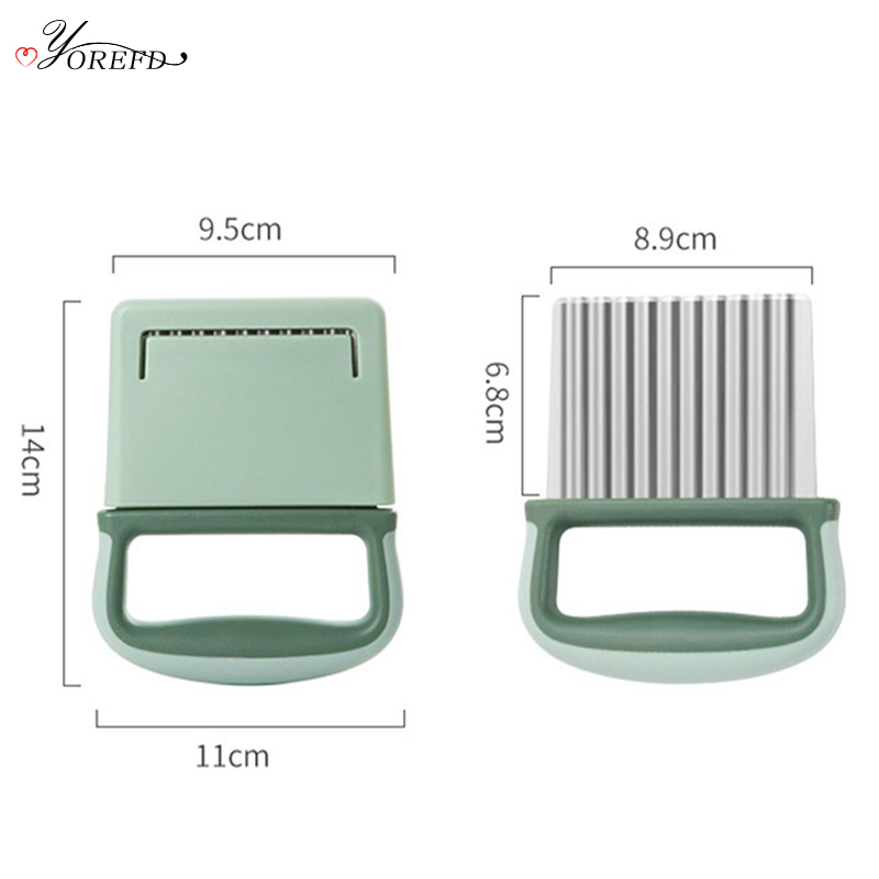 OYOREFD Stainless Steel Potato Cutter French Fry Cutters Multi-function Kitchen Fancy Potato Wavy Knife Kitchen Gadgets