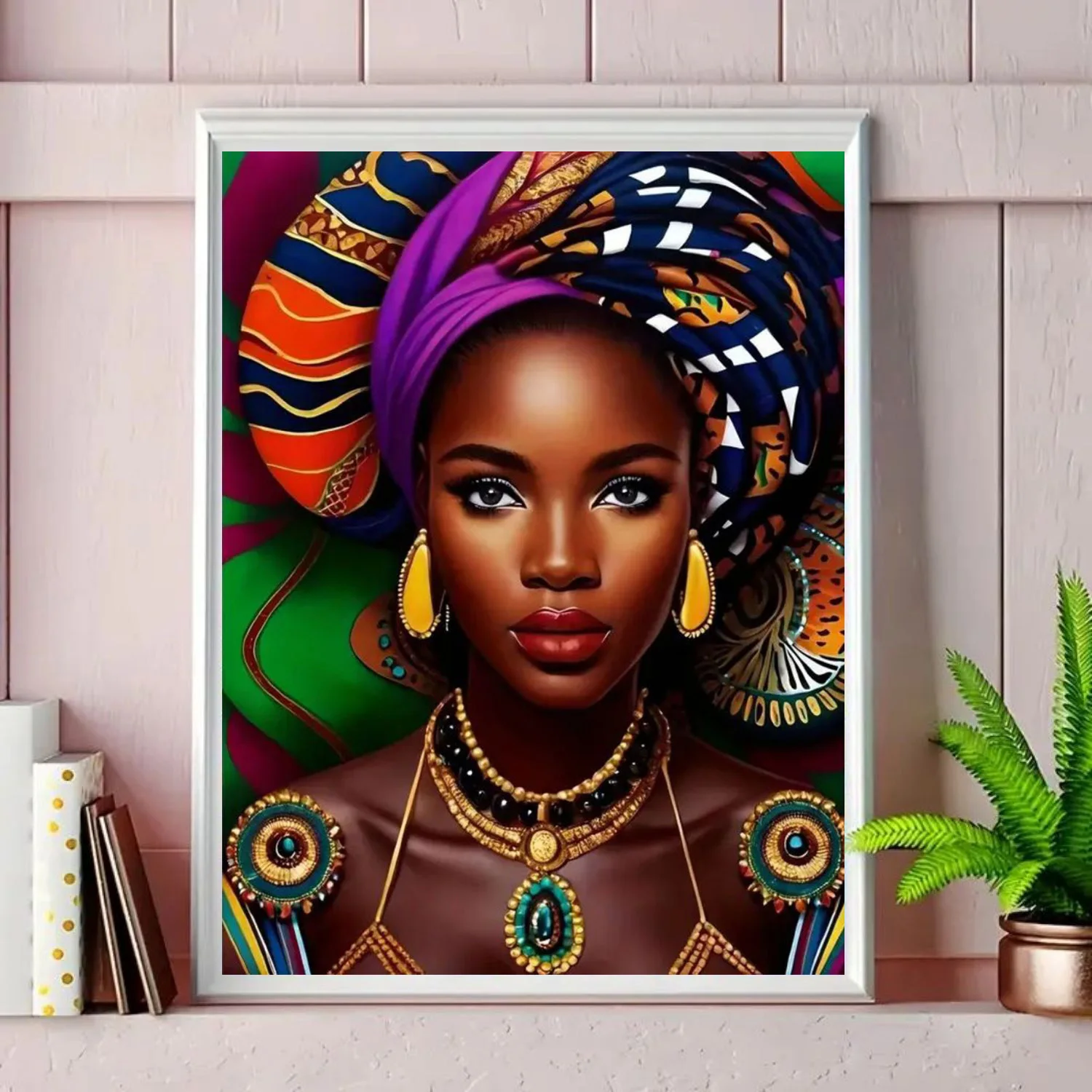 1pc Verf op nummer Kit voor volwassenen Beginner op canvas, schildersets voor volwassenen, doe-het-zelf-hobby's voor vrouwen, frameloos