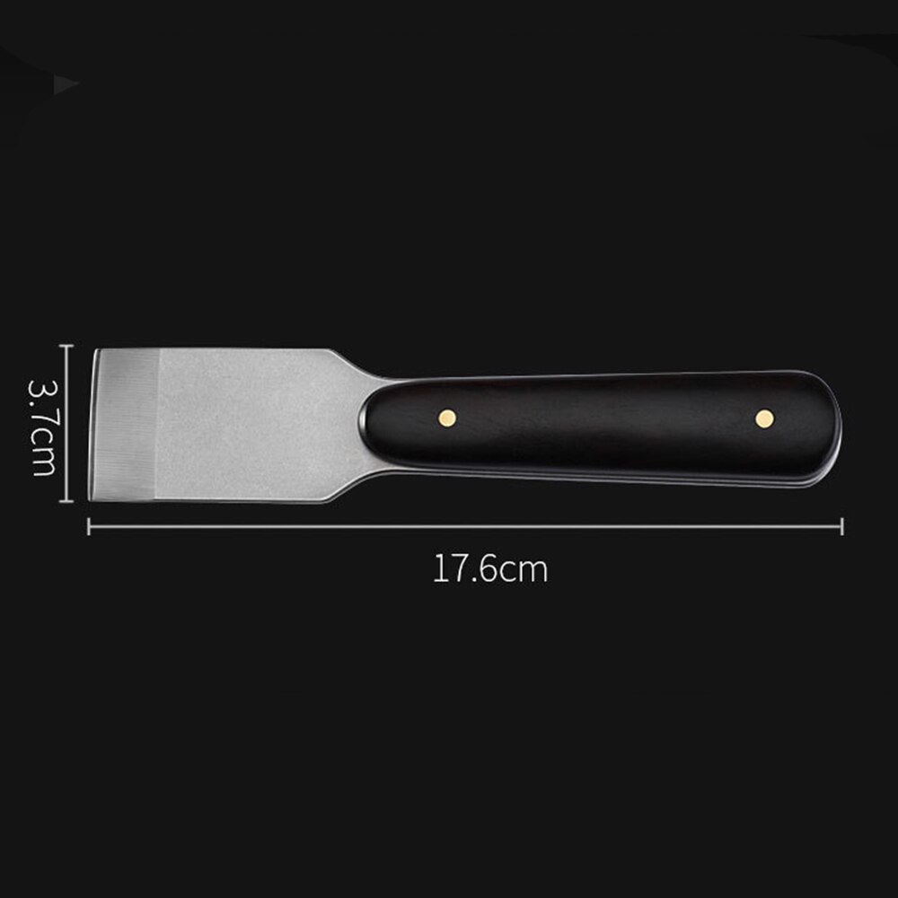 Sharp Leather Skiving Knife Stainless Steel Leather Cutting Knife Craft Tool with Wooden Handle Leathercraft Cut