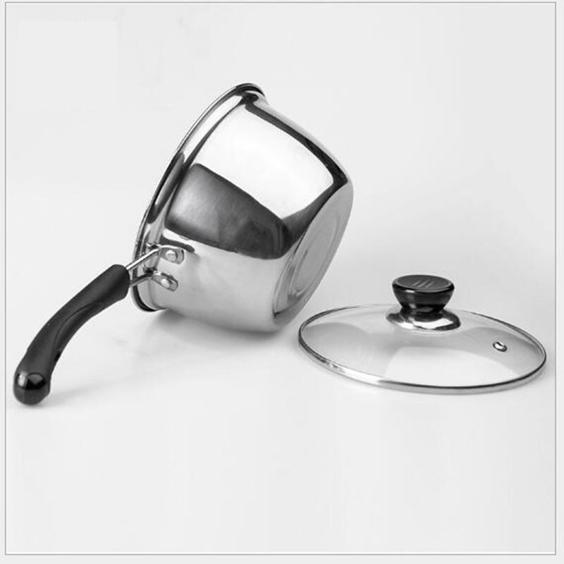 Stainless steel pot non-magnetic curved milk pot Korean multi-purpose cooker