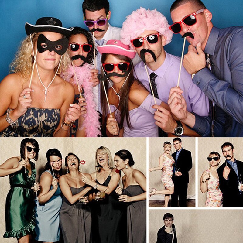 Set of 40 Doctor Nurse Themed Graduation Photo Booth Props DIY Kits Graduation Party Decorations Supplies