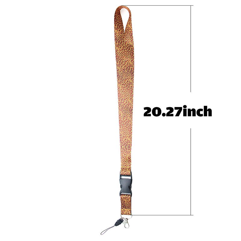 Ransitute luipaard print Mobiele Telefoon Bandjes Hals Lanyards voor sleutels ID Kaart Mobiele Telefoon USB houder Hang Touw singels