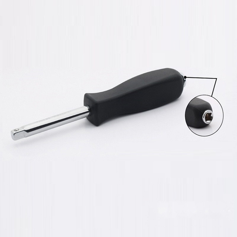 Llave de tubo de doble uso, herramienta con mango de conexión de agujero inferior de 1/4mm, girador de varilla cuadrada pequeña, 6,3