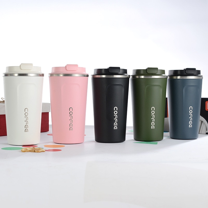 Stainless Steel Cup Thermos Mug Leak-Proof Travel Thermos Cup Tumbler Water Bottle Coffee Cups and Mugs Travel Mug Insulated Cup