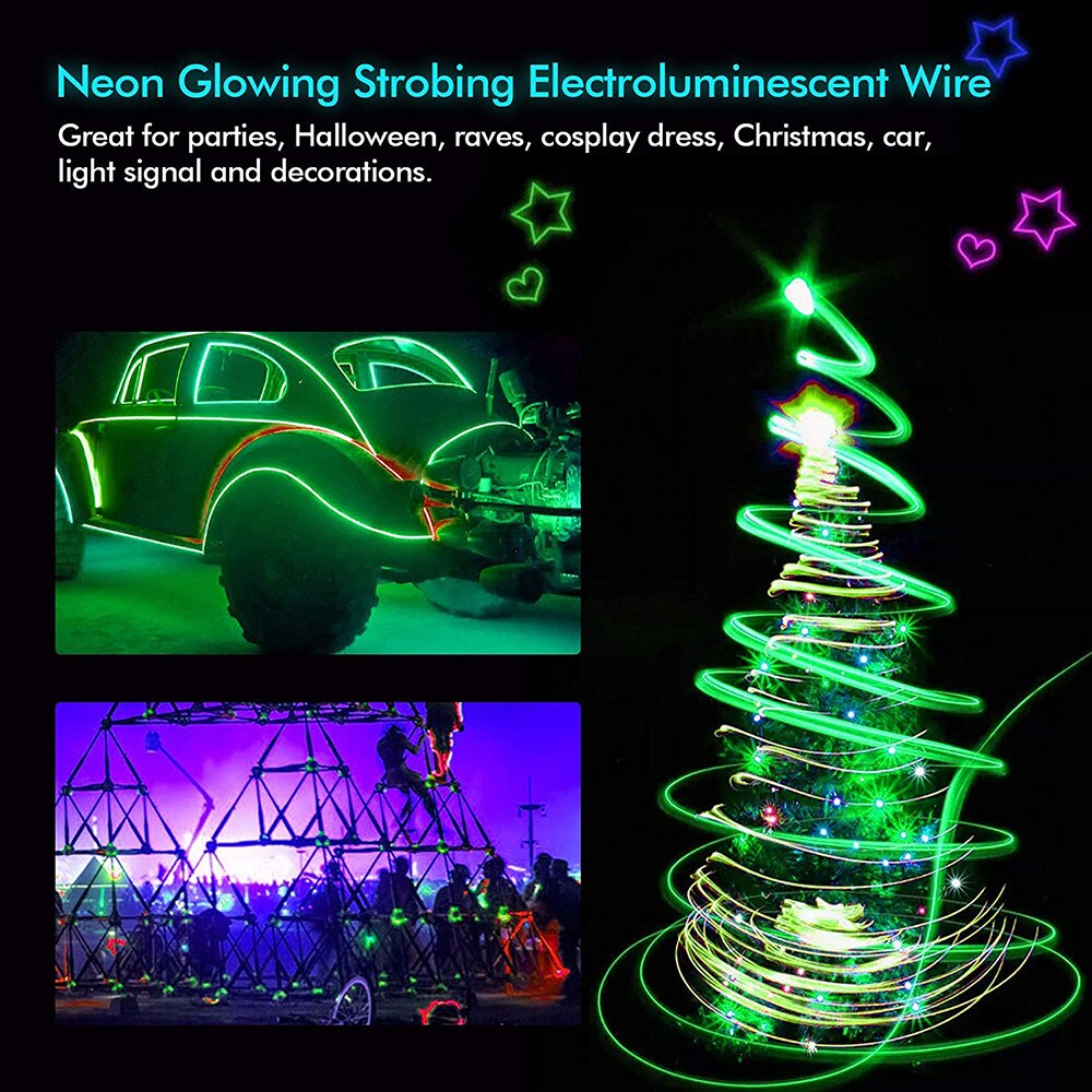 Luz de neón para decoración de , lámpara LED de neón, bola de Navidad, led Flexible, tubo de cuerda de alambre, tira LED impermeable
