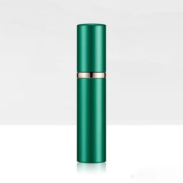5ml Mini Aluminum Spray Alcochol Empty Refillable Bottle Portable Perfume Atomizer Liquid Container For Cosmetics Traveling: army green