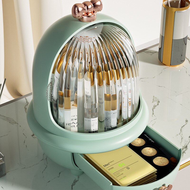 Simple Case For Cosmetics Dustproof Beauty Box Transparent Visual Makeup Cases Opening And Closing Cosmetics Containers